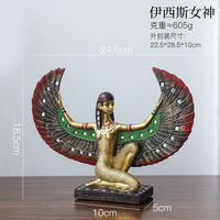 Résine personnalisée traditionnelle ancienne egypte Collection Souvenir cadeaux cléopâtre pharaon Statue décoration de la maison