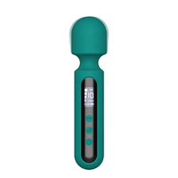 Großhandel 10-Gang stark vibrierend wiederauf ladbare weibliche Mastur bator USB-Netzteil LCD AV-Stick G-Punkt Vibrator für Paare