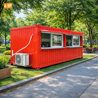 DreamMaker Portable Cafe Bar Shop Container Maisons préfabriquées détachables Flatpack 40Ft Maison préfabriquée Magasin modulaire Restaurant