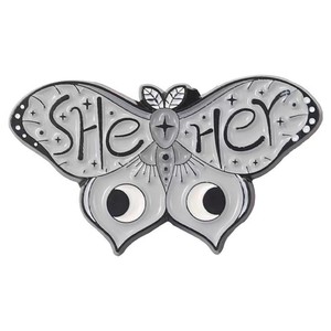 Épingles de fierté LGBTQ en alliage d'aluminium plaqué noir, motif papillon 3D, pour la fierté arc-en-ciel et l'identité de genre, 2,7 cm, vente en gros pour les défilés de fierté - Product Image 4