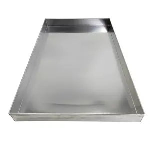 Handmade Commercial Custom Tray 40*60*5cm Aluminium Bakery Cookies Baking Tray Bread Cake Baking Sheet Pan with Natural Surface