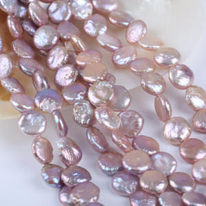 Perlas de Agua Dulce Redondas Barrocas de Color Morado de 13-14 mm al por Mayor para Bisutería DIY - Product Image 2