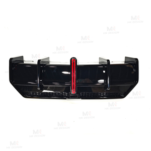 Material PP estilo VTEN difusor trasero parachoques labio con luz LED para BMW 2 Series G42 2022 + Kit de carrocería parachoques trasero labio piezas de automóvil - Product Image 2