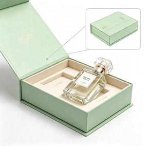 Boîte rigide de luxe personnalisée à fermeture magnétique pour parfum, emballage cadeau en carton premium pour boutique de cosmétiques et cadeaux - Product Image 2