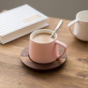 Walnut Wooden <strong>Round</strong> Coffee Mug <strong>coaster</strong> - Product Image 3