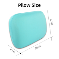 Almohada de Soporte Lumbar Plegable de Espuma Viscoelástica para Aliviar el Dolor de Espalda, Almohada de Cama para Siesta, Alivio del Dolor Lumbar
