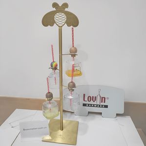 <b>Champagne</b> Glass Holder Tequila Bottle Stainless Steel Stand Bar Tower - Product Image 2