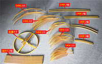 Grand arbre à feuilles de bananier en fer forgé doré à 12 têtes, support de sol, décoration de scène de mariage, ornements de scène, feuilles de palmier en métal