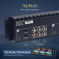 Moniteur de diffusion FEELWORLD T51 PLUS 5,5 pouces à montage en rack Full HD 3G-SDI 4K avec entrée AV
