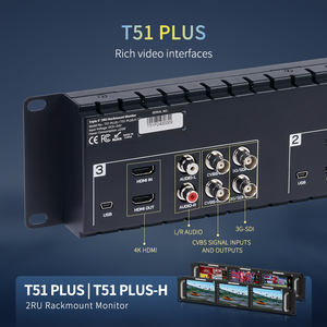 FEELWORLD T51 PLUS Moniteur à montage en rack de 5.5 <span class=keywords><strong>pouces</strong></span> Full HD 3G-SDI 4K HDMI Entrée AV Moniteur de diffusion Moniteur à montage en rack avec HDMI - Product Image 3