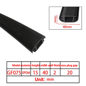 Perfil en T de EPDM, Tira Impermeable Elástica, Antipolvo, Larga Duración, Color Personalizable, Corte a Medida para Refugios Temporales y <span class=keywords><strong>Juntas</strong></span> de <span class=keywords><strong>Ventanas</strong></span> - Product Image 5