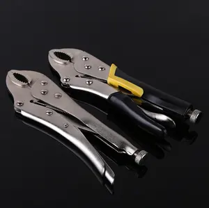 Hand Tools Professional Round Jaw Curved/straight Lock-gHot sales 10 inch round nose vise grip pliers curved jaw locking pliers