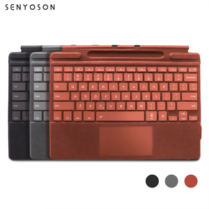 Syx คีย์บอร์ดแม่เหล็กเรืองแสง RGB สำหรับ <span class=keywords><strong>Microsoft</strong></span> Surface Pro <span class=keywords><strong>8</strong></span> 9 10ฝาครอบไร้สาย BT พร้อมแทร็คแพดที่จับปากกาแบบบาง - Product Image 2