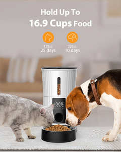 Novo Inteligente Automático Alimentador Pet 4L Triplo Seal Design Timed Aço Inoxidável Slow <span class=keywords><strong>Bowl</strong></span> Dispenser de Plástico Feed Treat para Gatos Cães - Product Image 4