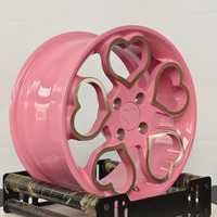 Jantes Antron forgées au design populaire 5x120 5x114.3 5x112 4x100 18 19 20 pouces en forme de cœur rose pour M3 M4