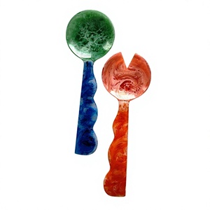 Resin <b>Salad</b> Servers Set Eco-Friendly Dishwasher Safe <b>Salad</b> <b>Tools</b> Manual Kitchen Utensils - Product Image 3