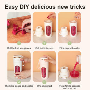 Wholesale Hot-selling Household Portable Mixer Juicer Food Grade Plastic <b>Bottle</b> Fruit Vegetable Blender Smart <b>Mini</b> <b>Bottles</b> - Product Image 6