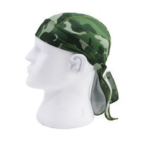 Venta al por mayor personalizado al aire libre ciclismo montar pirata sombreros bicicleta pirata casco pañuelo Durag