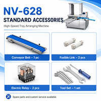 Nouvelle machine de tri et de chargement de plateaux électrique à commande PLC NV-628 haute vitesse pour ligne de boulangerie, traitement automatique de gâteaux, pâtisseries et farine