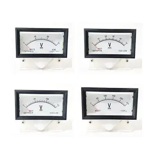 85C17 5V 10V 15V 20V 30V 50V 100V 250V 300V 450V 1000V DC Analog Panel Meter Voltmeter for Voltage Testing