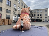 Modèle de chat gonflable géant réaliste, animal de dessin animé pour la publicité événementielle