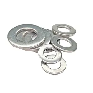 Customized Galvanized carton steel flat washers 1/4 5/16 3/8 ANSI flat washers