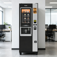 Distributeur automatique de café commercial TCN, entièrement automatique, du grain à la tasse, kiosque intelligent pour petites entreprises avec écran tactile