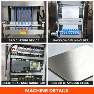 Machine d'emballage automatique verticale multi-voies pour sachets irréguliers, idéale pour les gels énergétiques, les pâtes <span class=keywords><strong>et</strong></span> les jus de fruits - Product Image 4