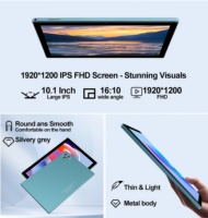 Tablet PC Android 12 untuk Anak, 10.1 Inci, 12GB RAM, 512GB Memori, MTK Octa-Core, 5G WiFi, Dual SIM, Keyboard Pen, Layar IPS, untuk Gaming, Edukasi, dan Bisnis