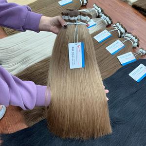 Extensiones de cabello humano vietnamita cabello a granel Extensiones de cabello a granel recto natural Color Ombre 100% Listo para enviar - Product Image 4