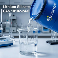 Densifiant durcisseur scellant liquide pour béton à base de silicate de lithium, module 4.8, solution Li2SiO3, silicate de lithium CAS 10102-24-6