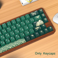 Various US/UK/JP/KR/RU/ES/DE/BR Version Animal Forest Keycap Cherry Profile Five Side Dye Sublimation for Mechanical Keyboard