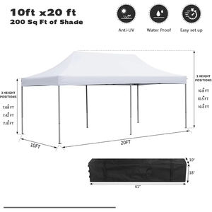 Gazebo sur mesure <span class=keywords><strong>6x3</strong></span>, <span class=keywords><strong>tente</strong></span> <span class=keywords><strong>pliante</strong></span> commerciale, extérieur, 20x10, robuste, 10x20, auvents, tentes, carpas, 3x3, toldos, tentes pour événements - Product Image 3