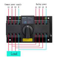 Saklar Transfer Otomatis Seri CB Kelas 2P/3P/4P ATS RWQ5A-63 230/400V 63A 50/60Hz untuk Penggunaan Industri & Rumah Tangga