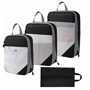 Juego de 7 Cubos de Embalaje de Poliéster con Cierre de Cremallera, Organizadores de Viaje para Maletas, Bolsa de Malla Expandible, Unisex - Product Image 1