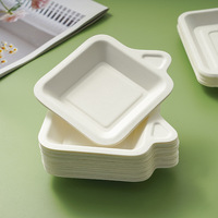 Assiettes en papier jetables de qualité alimentaire, plusieurs tailles personnalisées, écologiques, robustes, pour le camping, les fêtes et la restauration
