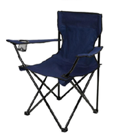 Équipement d'activités de plein air de haute qualité Fauteuil de camping de plage pliable avec porte-gobelet en maille