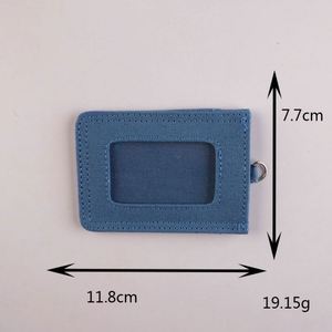 INS Style Unisex Canvas Card <b>Holder</b> with DIY Name Slot Korean-Style Credit Card <b>Wallet</b> for Women - Product Image 3