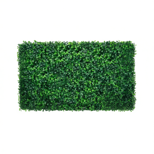 Panneaux muraux artificiels en buis 24x16 pouces, en plastique protégé contre les UV, pour décoration de jardin et de cour, couverture de clôture murale verte, style moderne - Product Image 1