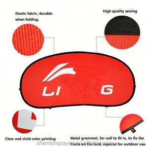 High Quality Outdoor Advertising Display Double Sided Printed Mobile Promotion Round Square Pop up a <b>Frame</b> Banner - Product Image 2