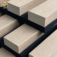 Panneaux acoustiques en bois de style européen pour salle de réunion, panneaux et planches d'absorption acoustique en MDF, panneau acoustique mural intérieur