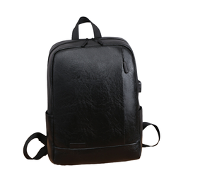 Wholesale Men's Fashionable Travel Business Casual Dual-shoulder Waterproof PU Polyester Lining <b>Computer</b> Backpack - Product Image 1