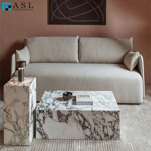 Mesa de Centro Redonda de Mármol Calacatta Viola con Estructura Metálica, Diseño Moderno <span class=keywords><strong>2022</strong></span> - Product Image 6