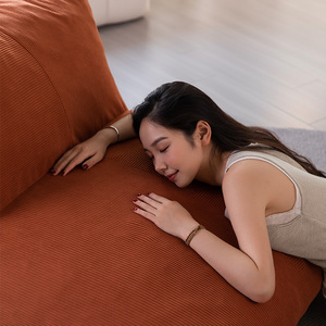 Sofá Puff en Forma de L Relleno de Espuma de Pana, Moderno, Grande, para Sala de Estar Interior, Muebles al por Mayor, Proveedor de Fábrica - Product Image 5