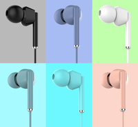 Neckband Earphone Bt5.0 Nirkabel, Earbud Lari Bass Tinggi Warna-warni dengan Mikrofon dan Kemasan