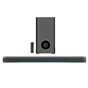 2024 New Mould Hot Selling OEM Bluetooth 2.1 Sound Bar Sound System RMS140W Audio Soundbar Speaker With Wired Subwoofer