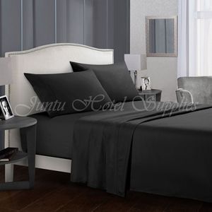 Ensemble de housse de <span class=keywords><strong>couette</strong></span> Juntu en microfibre brossée, couture solide, personnalisable, style américain, plusieurs couleurs, 3-4 pièces, antibactérien - Product Image 4