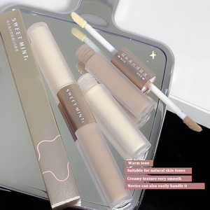 Stick de Contouring Liquide Haute Brillance 2-en-1 : Illumine la Peau, Teinte Chaude Gris-Brun, Ombre de Nez, Enlumineur Mat, <span class=keywords><strong>Bronzer</strong></span> Visage - Product Image 4
