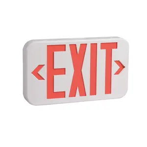 US LED Emergency Exit Sign Light China Manufacturer Double Color Red Green