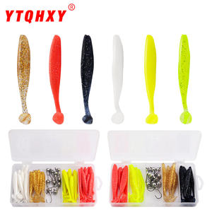 Juego de señuelos blandos con cola en T, 10 piezas en bolsa, para pesca de lubina en agua dulce, señuelos de fondo, de largo alcance, microjigs. - Product Image 4